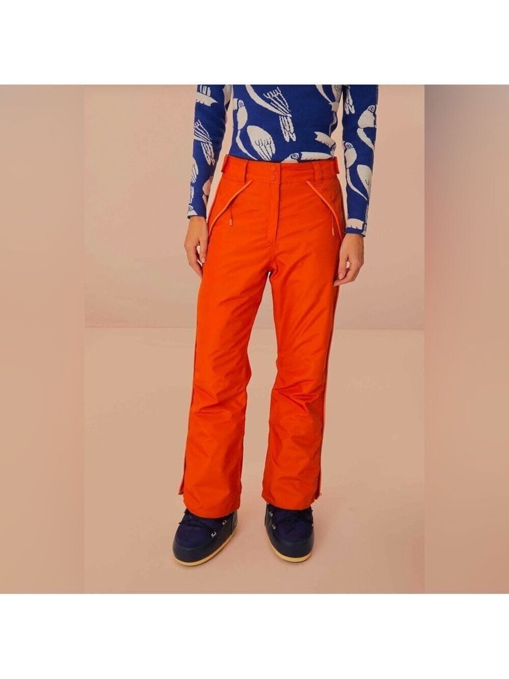 Farm Rio Orange Ski Pants - Picture 7 of 11